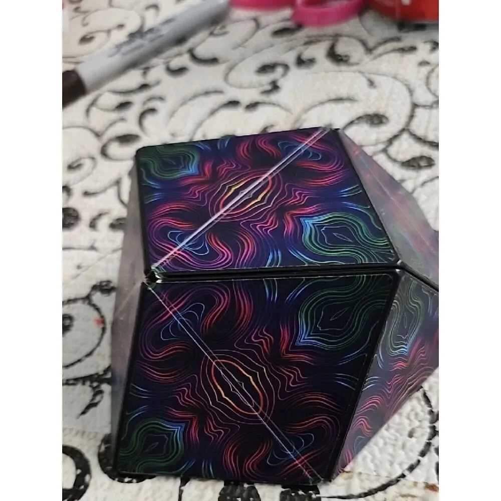Shasibo Magnetic  Multicolor Patterned Puzzle Cube